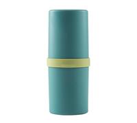 Toothbrush Case, Portable Leakproof Storage Box, Multi-Function Compartment Design, Quality Travel Cover, 3.31x7.87 Inches Compact Organizer for Camping, Gym, Dorm, Hotel, School