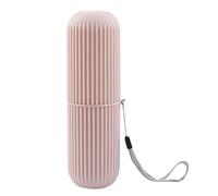 Toothbrush Case - Portable Toothbrush Travel Container, Cup Organizer Function, Space Saving Hygienic Storage Solution, Sturdy Reusable Build | Personal Dentall Care Carry Convenience For Home