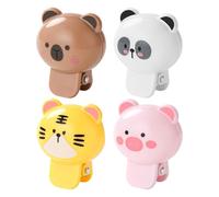 Toothbrush Covers - 1.97x1.65 Inches Toothbrush Head Cover | Animal Shape Tooth Brush Head Protector Cap, 4 Pieces Decorative Clamp-On Gadgets Dust Protector | For Adults Men Women Elderly Teens
