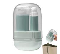 Toothbrush Travel Kit - Portable Traveling Toothbrush Kit | Ergonomic Multi Functional Foldable Cup Holder Toiletries for Business Trip, Daily, Backpack, Pocket or Men Women