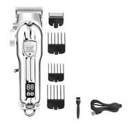 toothgeneric Strumento di taglio dei capelli, Full Metal Hair Clipper Professionale Uomo Regolabile Elettrico Trimmer Barba Ricaricabile Macchina di Taglio dei Capelli