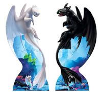 Toothless E Light Fury Come Addestrare Il Tuo Drago 3 Cartonato - Set Di 2