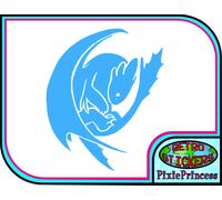 Toothless How To Treno Dragone D Vinile Adesivo Murale Poster Auto Bici Furgone