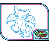 Toothless How To Treno Dragone G Vinile Adesivo Murale Poster Auto Bici Furgone