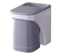 Toothpaste Holder, Wall Mounted Toothbrush Organizer Set, Quickly Drain Water, Bathroom Storage Accessories with Magnetic Cup and Slots for Kids and Adults, 4.05x3.14x4.44 inches