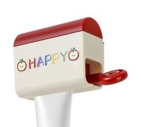 Toothpaste Squeezer - White, Rolling Key Design, Multifunctional Bathroom Holder, Tube Wringer Tool, Space-Saving Stand, Non-Slip Base | Home, Shower Room, Hotel, Outdoor, Travel, RV, Dorm, Camper Van