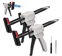 Toothpaste Tube Glue Gun, 704 Universal Glue Dispenser with Adjustable Rod, 2025 New Toothpaste Tube Glue Gun Tube Squeezing Machine for Sealant and Repair Tool Applications (2 Set)