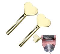 Toothpaste Tube Squeezer | 2PCS Tube Key Tooth Paste Squeezer | Maximize Product Usage Metal Tubes Squeezers Key, Stainless Steel Metal Winder Wringer, Manual Saver Roller For Paint Cream
