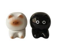 Toothpick Holder Dispenser Storage Container, Cat Figurines, Floss, Cotton | Cat Tooth Picks Holder Dispenser Teeth Cleaning Floss Cotton Swabs For Appetizer Bbq Kitchen Bedroom Living Room