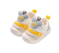 TootyTots Scarpe per primi passi per bambini, in rete, traspiranti, estive, suola antiscivolo, chiusura in regolabile, design carino con cartoni animati, 0-24 mesi, K3099 blu, 21.5 EU
