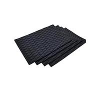 TOOYFUL 4X Tavola da Surf Pad, Deck Trazione Pad, Eva Mat Antiscivolo, Skimboard Traction Pad, Deck Grip Pad, Tappetino Decorazione per Canoa, Barca, Kayak, Nero