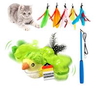 Toozey 3 in 1 Giochi per Gatti Uccello Volante per Gatti con 1 Uccellini