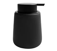 TOOZFO Dispenser di sapone in ceramica con pompa facile da premere per lozione per le mani dispenser liquido per shampoo bagno cucina 350 ml nero