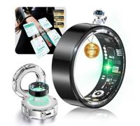 Top 1 9.0 Smart Ring e custodia di ricarica, numero di errore 0%, precisione superiore al 30%, IP68 + 50 m, 3 in titanio antiurto, da donna e uomo, per monitoraggio del sonno, indossabile, SpO2