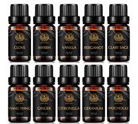 Top 10 Aromaterapia olio essenziale Set per Diffuser-(Vaniglia,Mirra, Ylang Ylang, salvia sclarea, zenzero, Patchouli etc),100% Pure olio essenziale kit, terapeutico Grade oli essenziali Set per casa