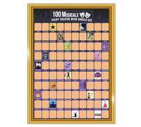 Top 100 musical Scratch Off Poster Bucket List - Regali di Broadway per gli amanti del teatro - Regali per gli amanti del teatro musicale per gli amanti di Broadway e fan del West End - 61 x 40,6 cm