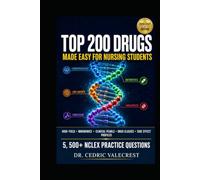 Top 200 Drugs Made Easy for Nursing Students: High-Yield Pharmacology by Drug Class - Mnemonics, Clinical Pearls, Side Effect Profiles, and 5, 500+ NCLEX Practice Questions