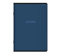 TOP 2000 Colors - Taccuino formato A5, 60 fogli a quadretti, colore: Blu