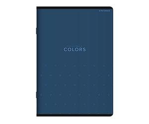 TOP 2000 Colors - Taccuino formato A5, 60 fogli a quadretti, colore: Blu