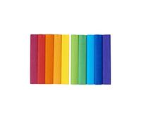 TOP-2000 CREATinio Mix - Carta arricciata 25 x 200 cm, colori arcobaleno, confezione da 10 pezzi