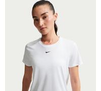 Nike Dri Fit One Classic Small Logo W - T-shirt Training - Donna - Bianco L