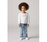 Top a manica lunga a sbuffo e logo Batwing neonata Bianco / Bright White levi > clothing > kids