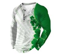 Top a maniche corte da uomo in tinta unita Activewear Camicia da uomo a maniche corte con stampa Saint Camicia alla moda per interni ed esterni, passeggiate, sport, vita quotidiana, bianco, 4XL