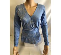 Top a Maniche Lunghe Donna Desigual Ref 19SWTKYP Blu Nuovo