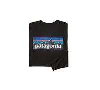 Maglietta da uomo Patagonia P-6 Logo Responsibili Tee LS Taglia: M / Colore: nero