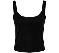 Top A Spaghetti Corto Bell Canvas Femminile In Micro Ribes