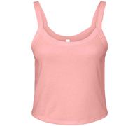 Top A Spaghetti Corto Bell Canvas Femminile In Micro Ribes