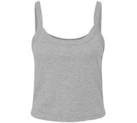 Top A Spaghetti Corto Bell Canvas Femminile In Micro Ribes