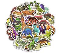 ⭐Top adesivi ! ⭐ Lotto di 50 Adesivi Dinosauri - Stickers Vinili - Non Volgari di Alta Qualità - Dinosauro Raptor T-Rex Triceratops - Personalizzazione Computer, Laptop, Valigie, Moto, Skateboard