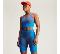Top adidas by Stella McCartney Two-Tone Zipped Crop Deep Sea Blue-Smc / Bahia Blue L