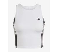 Top adidas On the run 3S bianco puro nero donna - L