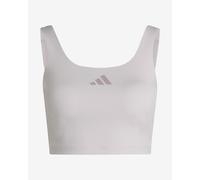Adidas Power Low Support Sports Top Grigio L Donna