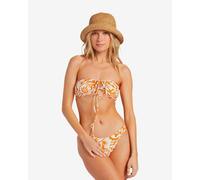 Top bikini Billabong On Island Time arancio bianco donna - XS