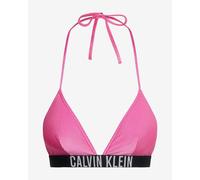 Top bikini Calvin Klein Triangle Shine rosa negro blanco donna - L