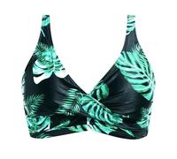Top Bikini Donna Costume da Bagno Crinkle Delicato sulla Pelle antitraccia Vita Alta Allacciatura sul Retro Breathable Morbido Trikini Dura Tutto Il Giorno