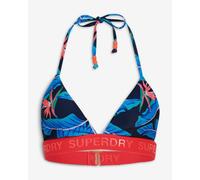 Top bikini Logo Superdry Triangle blu rosa donna - XS