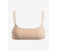 Top bikini Roxy Gingham Bralette arancione bianco donna - L