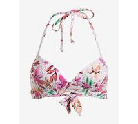 Top bikini Roxy Printed Beach Classics Sport bianco rosa arancione donna - XS