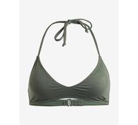 Top bikini Roxy Shiny Wave verde caqui donna - M