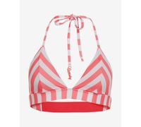 Top bikini Superdry Stripe Triangle rosa bianco donna - L