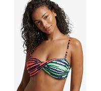 Top bikini Superdry Vintage Mix rosso arancione blu verde donna - XXS