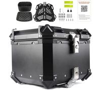 Top Box per moto, Deposito bagagli in alluminio impermeabile con serratura di sicurezza, Box Tour posteriore per casco e bagagli grandi,