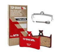 Top Brake Pastiglie Freno a Disco per Bici compatibili con Hope Tech E4/RX4-SH/RX4+/M4/Stealth Race Evo E4 | MTB, Downhill, Trail Bikes | Opzione silenziosa, Versione Performance, Rosso (Pin Incluso)