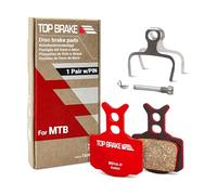 Top Brake Pastiglie Freno a Disco per Mountain Bike per Formula Cura R1/T1/ C1 Cura-E | MTB, Downhill, Trail Bikes | Opzione silenziosa, Versione Performance, Rosso (Pin Incluso)