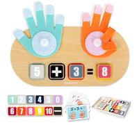 TOP BRIGHT Giocattolo di matematica in legno per imparare a contare per bambini, giocattolo educativo per 3 4 5 anni ragazzo ragazza regalo
