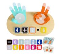 TOP BRIGHT Montessori - Giocattolo educativo di apprendimento numerico per bambini piccoli - Giocattoli matematici per conteggio dita insegnamento giocattoli educativi precoci per bambini a partire da